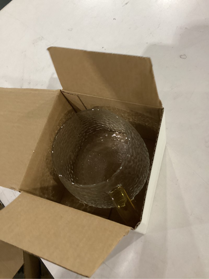 Condition photo showing Good Condition for glass coffee mug 13.5oz/400ml. clear textured glass coffee cups with handle heath cold resistance cup luxury thick embossed medium