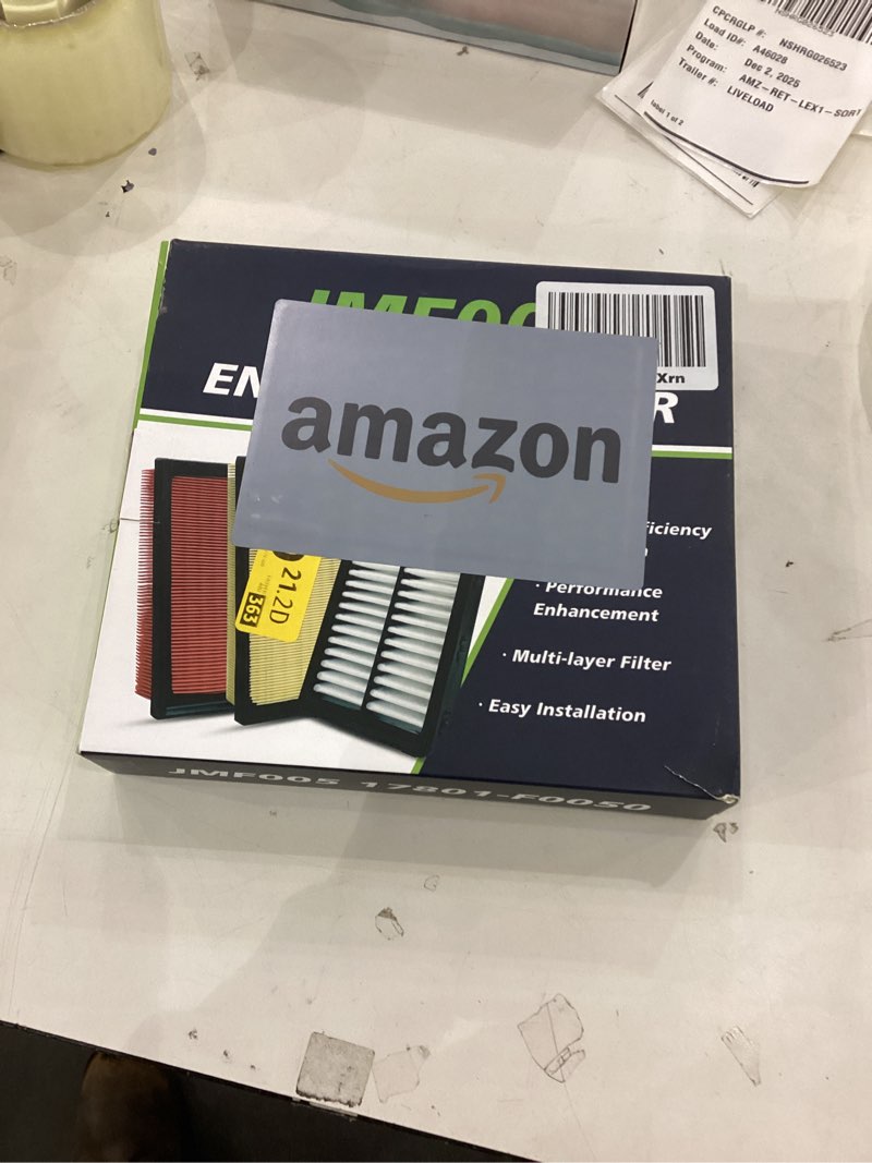 Condition photo showing New/Like New for Engine Air Filter JMF005 Fits for Toyota 2019-22 Avalon, 2018-24 Camry, 2020-25 Highlander, 2019-25 RAV4/ES350, 2022-25 NX250, Replacement for CA12377, 17801-25020, 17801-F0050