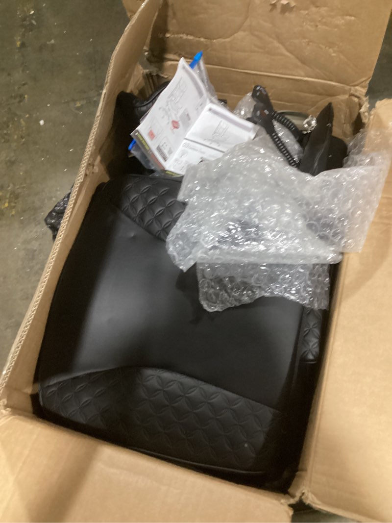 Condition photo showing Good Condition for executive office ergonomic chair, computer chair with adjustable headrest,pu leather desk chair,high-back swivel task chair for home office with flip-up padded armrests, 135°reclining,black
