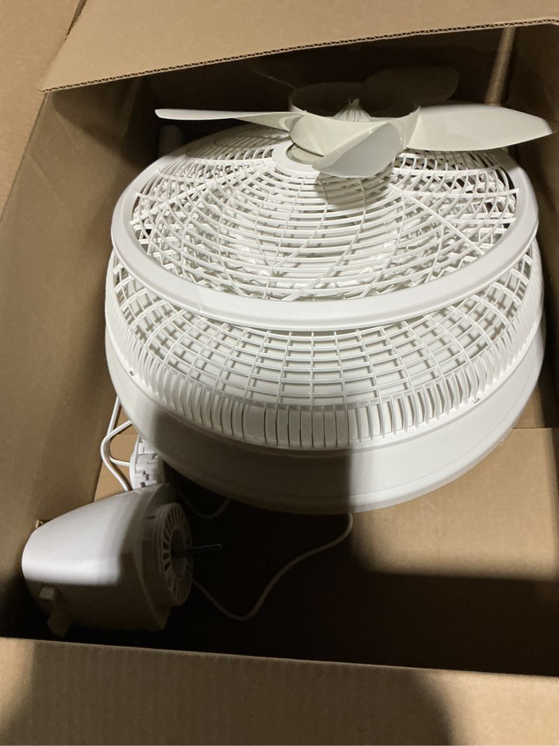 Condition photo showing As Is for Lasko Oscillating Pedestal Fan - Lasko Fan with Adjustable Height and 3 Cooling Speeds, Portable, 18", White, 1820