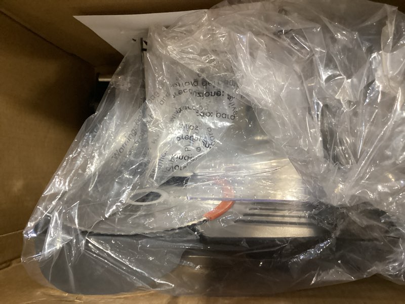 Condition photo showing New/Like New for elite gourmet emt-625b ultimate precision electric deli food meat slicer removable stainless steel blade, adjustable thickness, ideal for cold cuts, hard cheese, vegetables & bread, 7.5”, black stainless steel & black