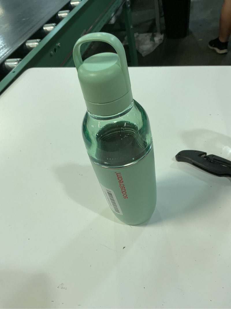 Condition photo showing As Is for sodastream® fizz & go easy mix carbonating bottle - mint, 23.7 fl oz