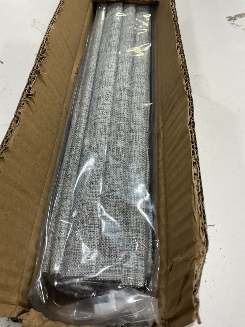 Condition photo showing New/Like New for LazBlinds No Tools No Drill Cordless Roman Shades for Windows, Blackout Thermal Insulated UV Blocking Window Blinds, Lightweight Fabric Blinds for Indoor Windows, 33" W x 60" H, Blackout - Grey Grey 33" W x 60" H