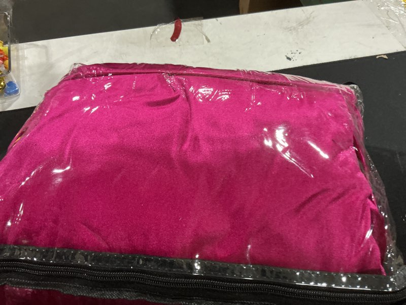 Condition photo showing Good Condition for BULBUL Living Room Velvet Window Curtains 120 inch Length- 2 Panels Hot Pink Blackout Window Drapes 