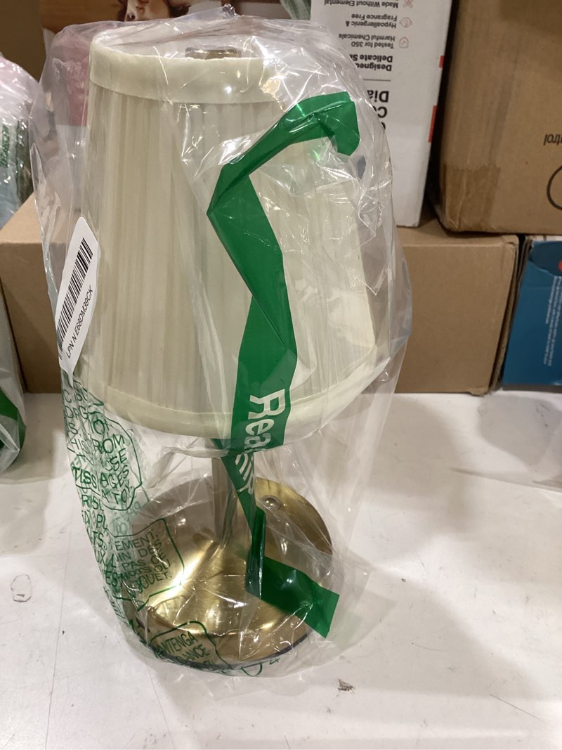 Condition photo showing New/Like New for 5w led cordless mini lamps,3000 mah battery operated lamp,3 color temperature dimmable table lamp,gold rechargeable table lamp fabric,aesthetic small kitchen lamp for counter,restaurant,bar,h9.8" gold-9.8 inch-1pack