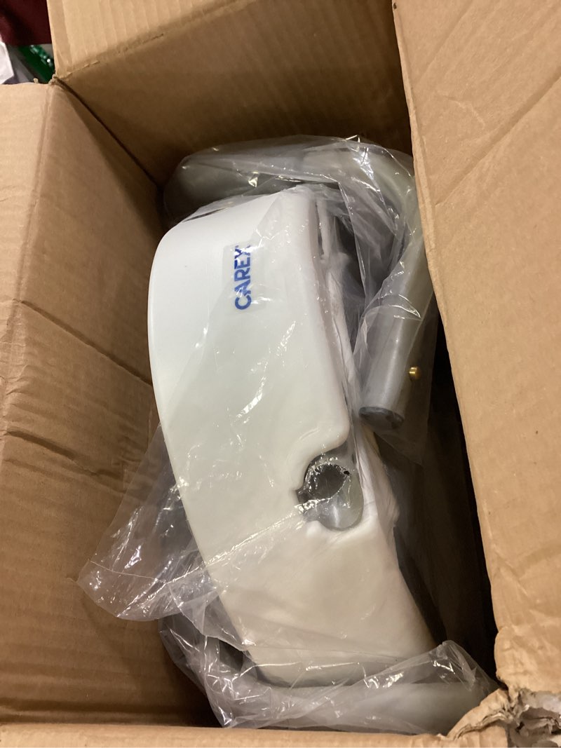 Condition photo showing Good Condition for Carex 3.5 Inch Raised Toilet Seat with Arms, Elongated Toilet Seat Riser, 300 lbs Capacity, Elevating and Raising Seat for Elderly and Handicap, Universal, Slip-Resistant with Padded Handles, White
