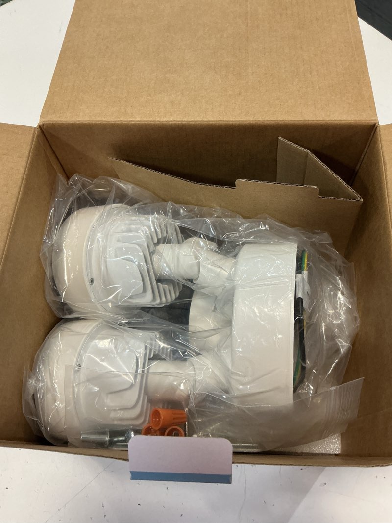 Condition photo showing Good Condition for wired floodlight camera | home security camera outdoor waterproof with 3k uhd | 2200-lumen | motion sensor, color night vision, 105db siren, works w/alexa,2-way audio