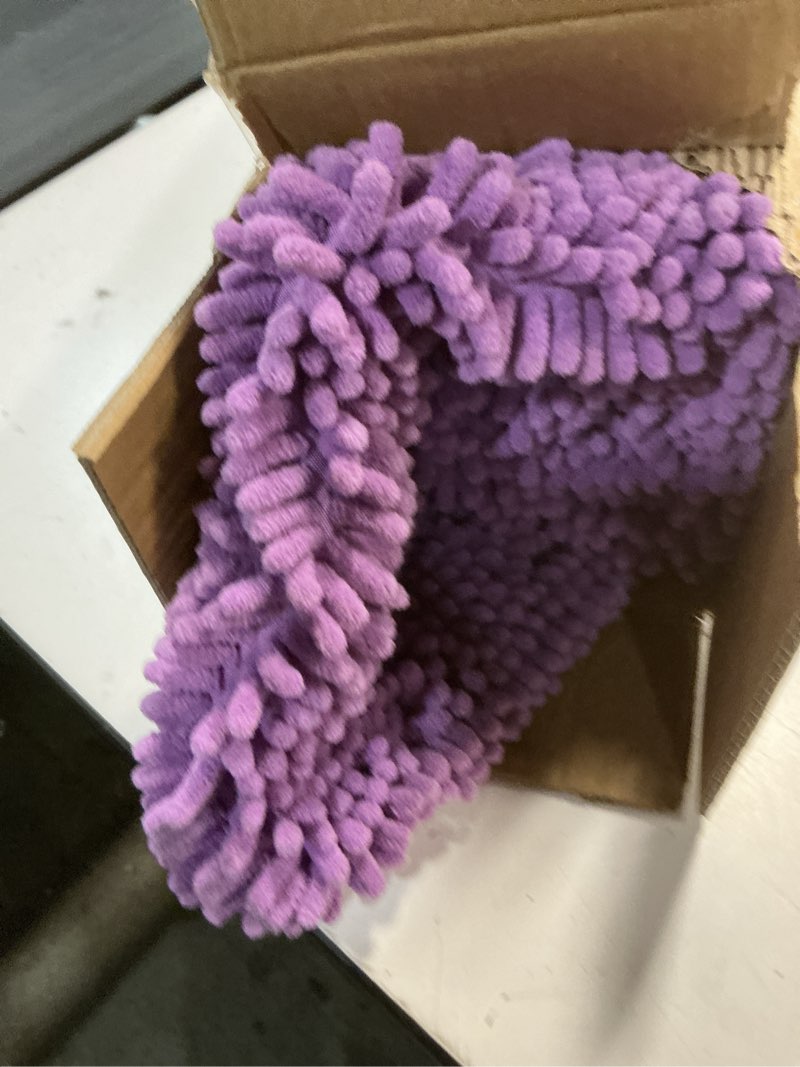 Condition photo showing Good Condition for muddy mat® | super absorbent door mat indoor, microfiber quick dry chenille entryway rug, non-slip front door mat, indoor mats for entryway, machine washable pet rug, purple 24"x36" purple 24" x 36"