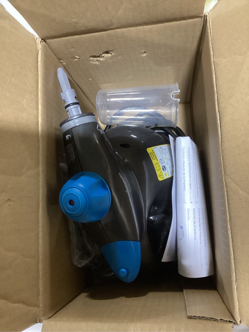 Condition photo showing As Is for BISSELL Steam Shot Omni Pressurized Handheld Multi-Surface Natural Portable Steam Cleaner with 7 tools for tile, grout, windows, bathrooms, kitchen, auto