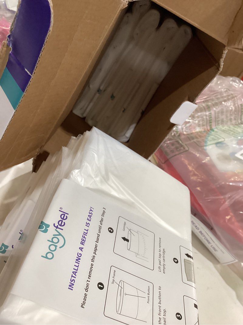 Condition photo showing Good Condition for babyfeel refills compatible with dekor classic diaper pails | 8 pack | exclusive 30% extra thickness | diaper pail refills with powerful odor elimination | powder scent | holds up to 3960 diapers 8 count (pack of 1)
