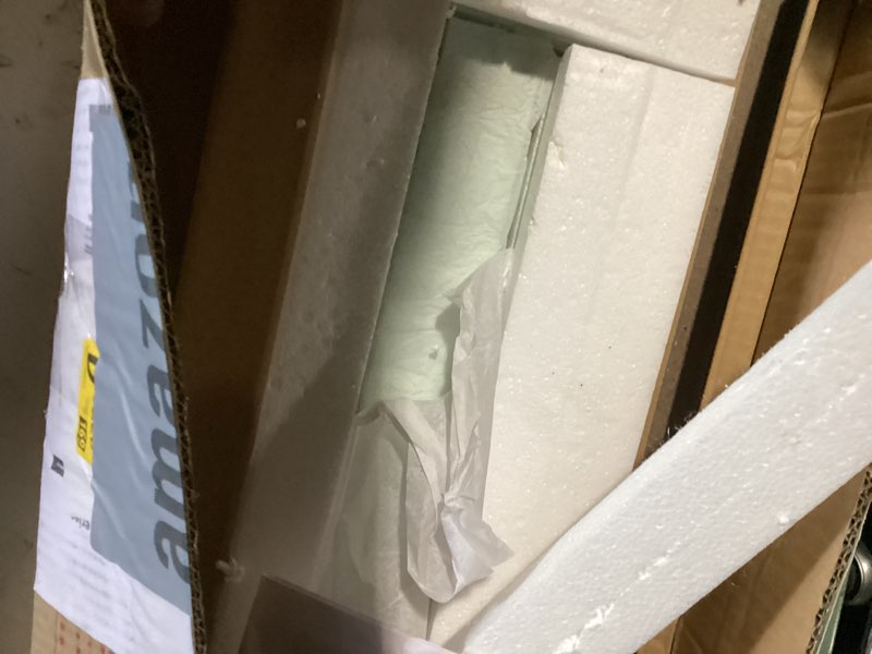 Condition photo showing Good Condition for bathroom shelve, 4-3/4" x 18" - 3/8 inch thick floating shelve with 2 free chrome brackets and screws for bathroom and kitchen by fab glass and mirror clear 4-3/4" x 18" rectangle