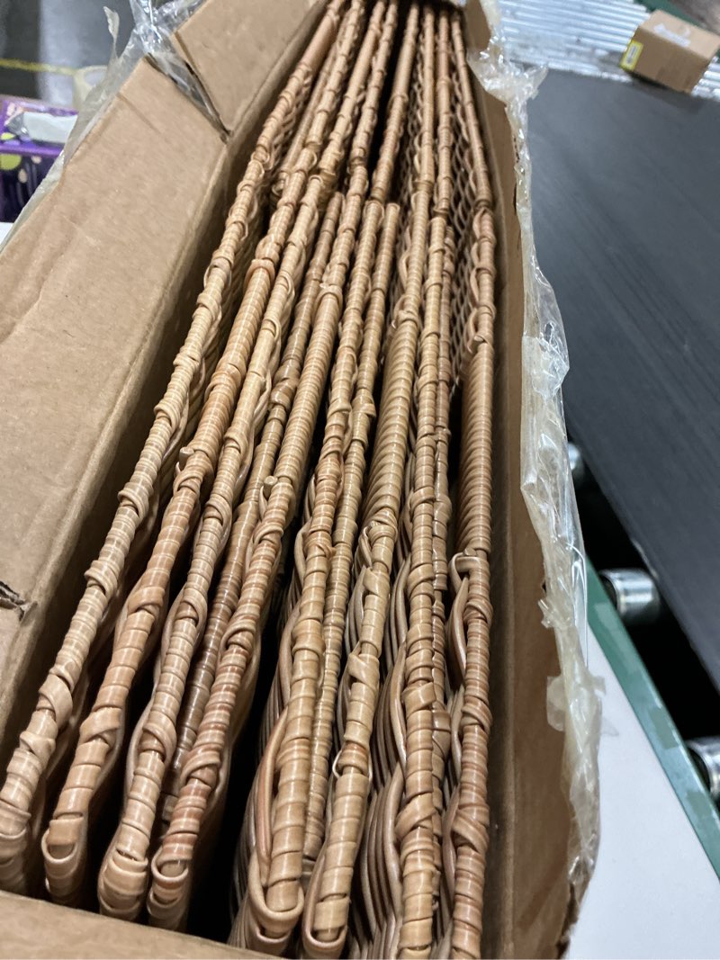 Condition photo showing Good Condition for TAIMEI&G02 12x12x12inch Plastic Wicker Cube Baskets Large Square Foldable Handwoven Laundry Organizer,Set of 4?Khaki