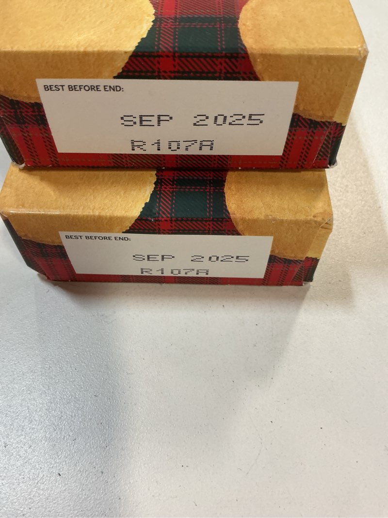 Condition photo showing New/Like New for BBD: sept 2025- PURE BUTTER SHORTBREAD HIGHLANDERS x2