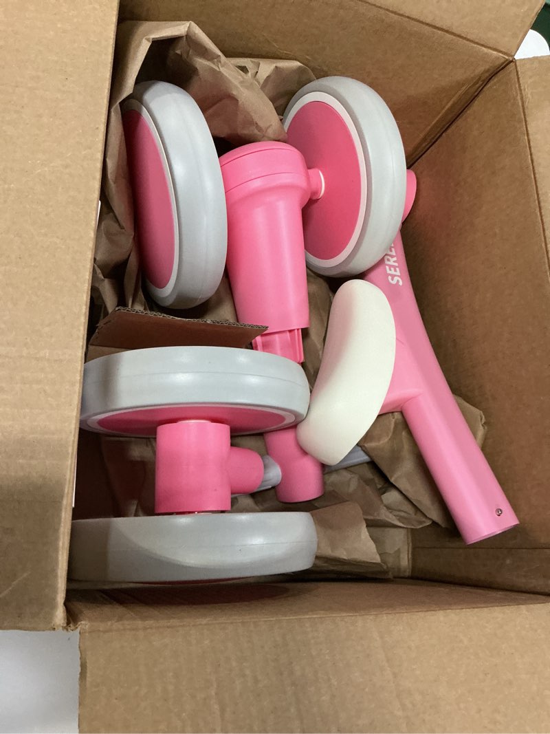 Condition photo showing Good Condition for SEREED Baby Balance Bike for 1 Year Old Boys Girls 12-24 Month Toddler Balance Bike, 4 Wheels Toddler First Bike, First Birthday Gifts Pink New