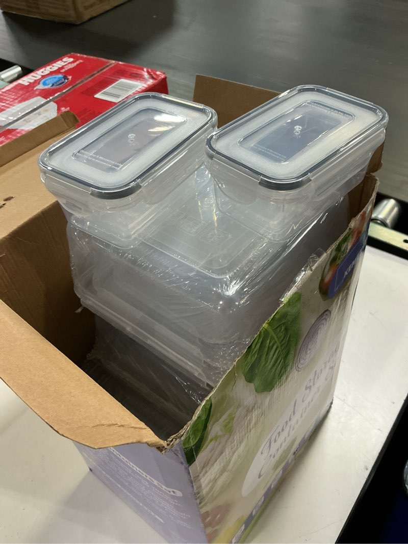 Condition photo showing Good Condition for 60 pcs food storage containers with lids, bpa-free plastic food containers for kitchen storage, leak proof, reusable meal prep containers with labels & pen