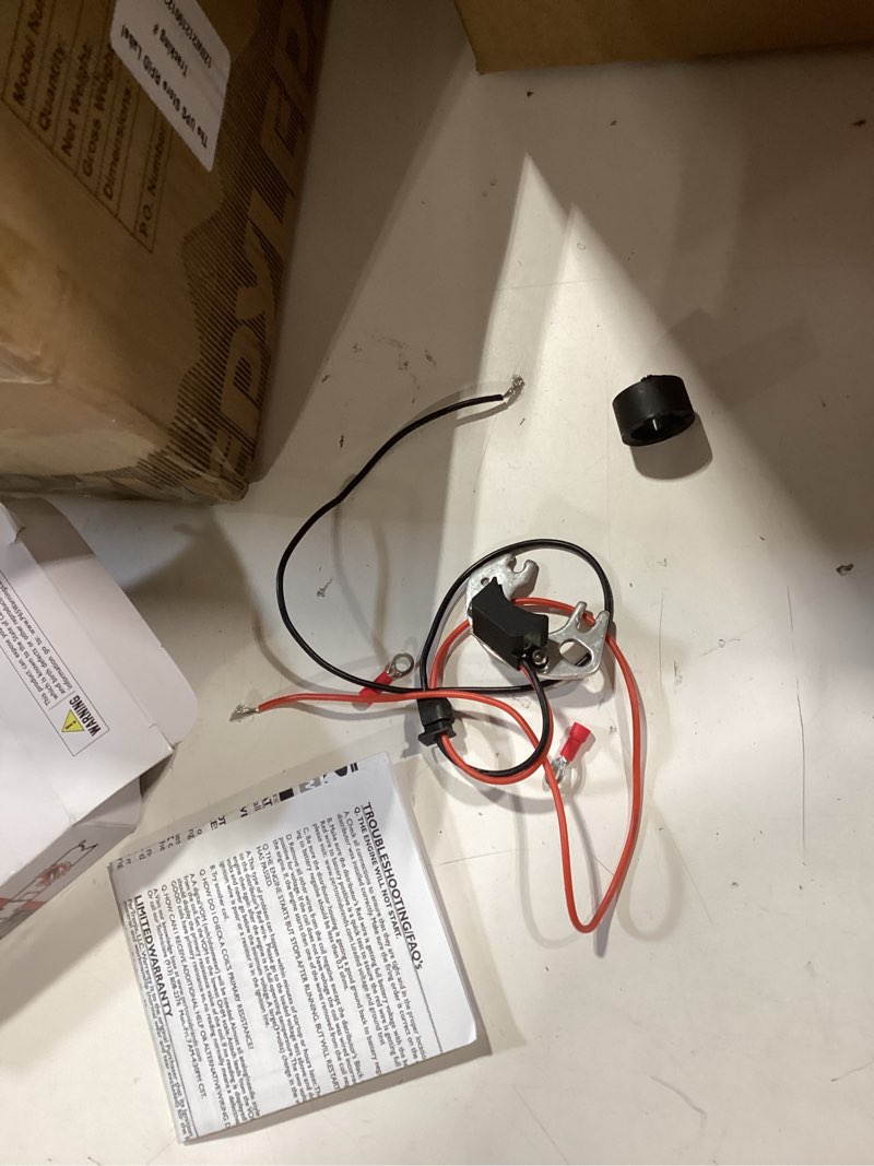 Condition photo showing As Is for pertronix 1741 ignitor electronic ignition conversion kit, compatible with hitachi ig 4 cylinder
