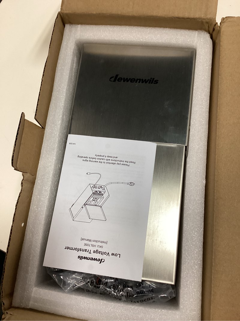 Condition photo showing Good Condition for dewenwils 300w low voltage landscape transformer, multi zone, outdoor landscape lighting transformer with photocell sensor & timer, 120v to 12v/14v, weatherproof for deck light, pool light, etl listed 300.0 watts