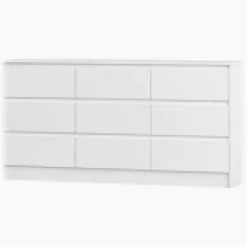70.87w dresser with 9 drawers, large modern chest of drawers with deep drawers