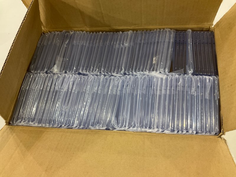 Condition photo showing New/Like New for 100ct Magnetic Card Holder, 35pt One Card Holder Touch, U-V Protectors Hard Plastic for Trading Cards, Magnet Case, Sports, Game, Football, Baseball Cards 100 PACK