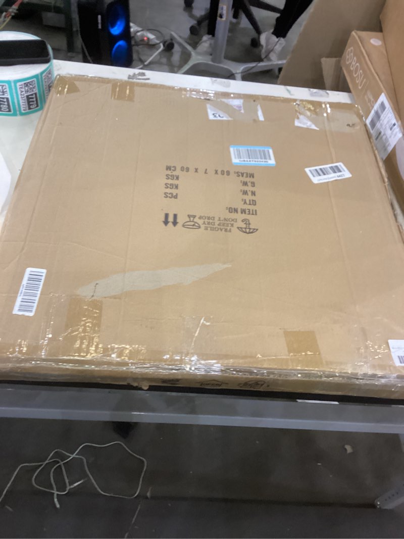 Condition photo showing New/Like New for Large Rice Paper Pendant Light Kit, 23.6in White Globe Paper Lantern Lights, E26 Base, Japanese Hanging Lantern Lamp Japandi Chandelier for Dining Room Bedroom Office Living Room White 23.6in