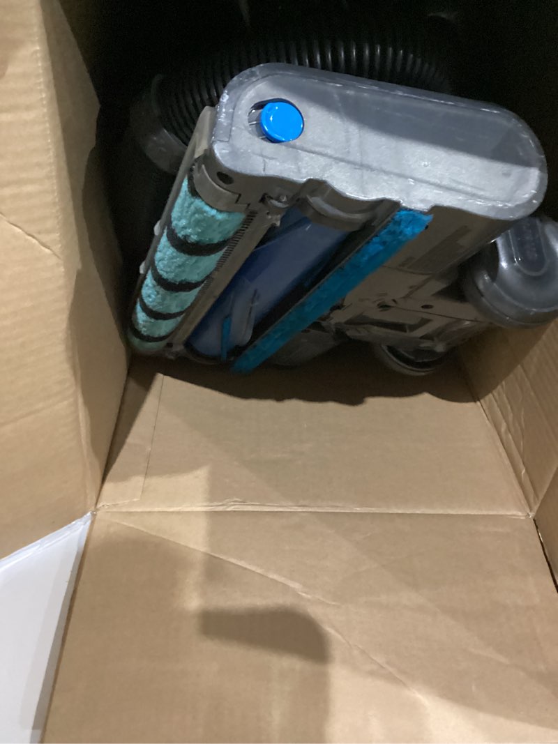 Condition photo showing As Is for shark az2002 vertex powered lift-away upright vacuum with duoclean powerfins, self-cleaning brushroll, large dust cup, pet crevice tool, dusting brush & power brush, silver/rose gold duoclean powerfin (rose gold)
