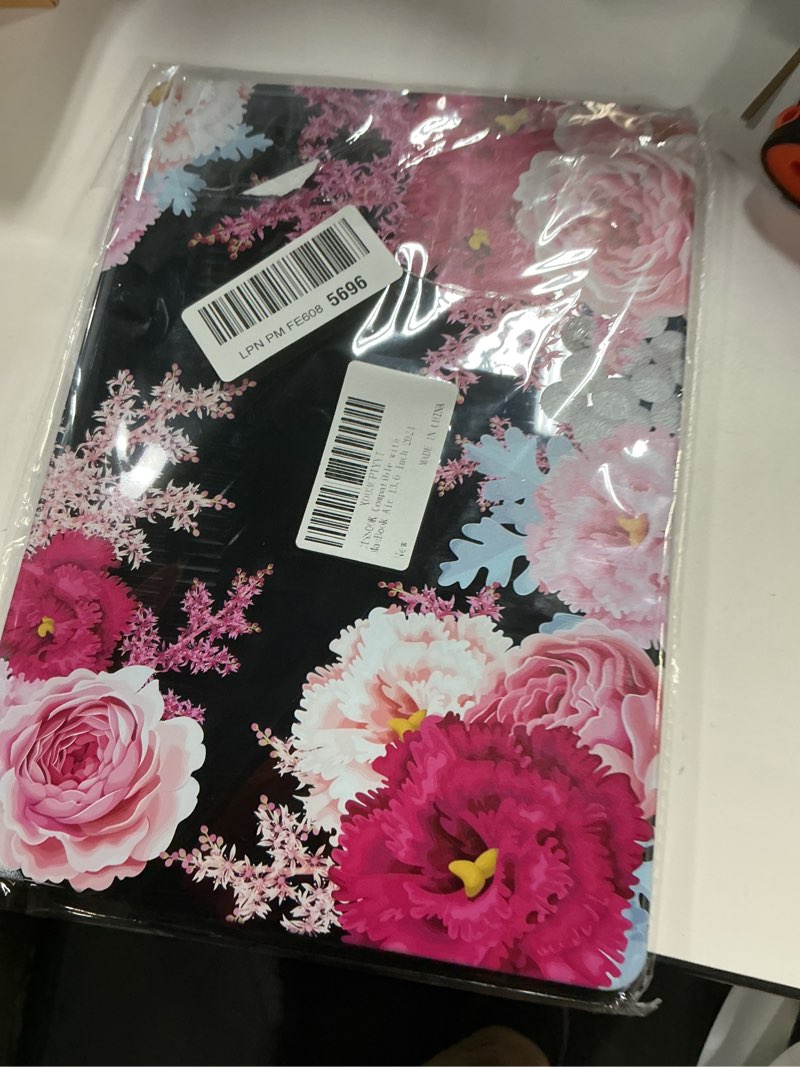 Condition photo showing As Is for CISSOOK Laptop Cover, Hard Shell Case with Keyboard Cover for MacBook Air 13.6 inch M3 A3113 & M2 A2681, Gorgeous Flowers Air13.6inch-Gorgeous flowers