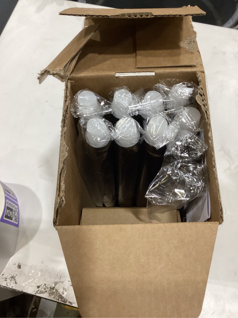 Condition photo showing As Is for KAMANINA Curtain Rods for Windows 72 to 144 Inches (6-12ft) Long Heavy Duty Curtain Rod, 7/8 Inch Adjustable Decorative Drapery Rods with Netted Texture Finials, Bronze, Size: 32-144" Antique Bronze 72-144"