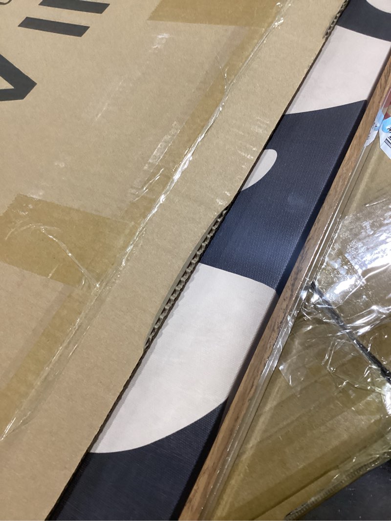 Condition photo showing Good Condition for Framed Neutral Abstract Wall Art, Large Modern Canvas Prints Paintings Artwork for Walls, Minimalist Black and Beige Pictures for Living Room, Bedroom, Hallway, Home Office Wall Decor 24x36 In 36"L x 24"W Maze