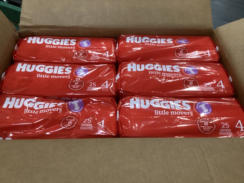 Condition photo showing New/Like New for huggies little movers disposable diapers - econ+ pack - size 4 - 150ct