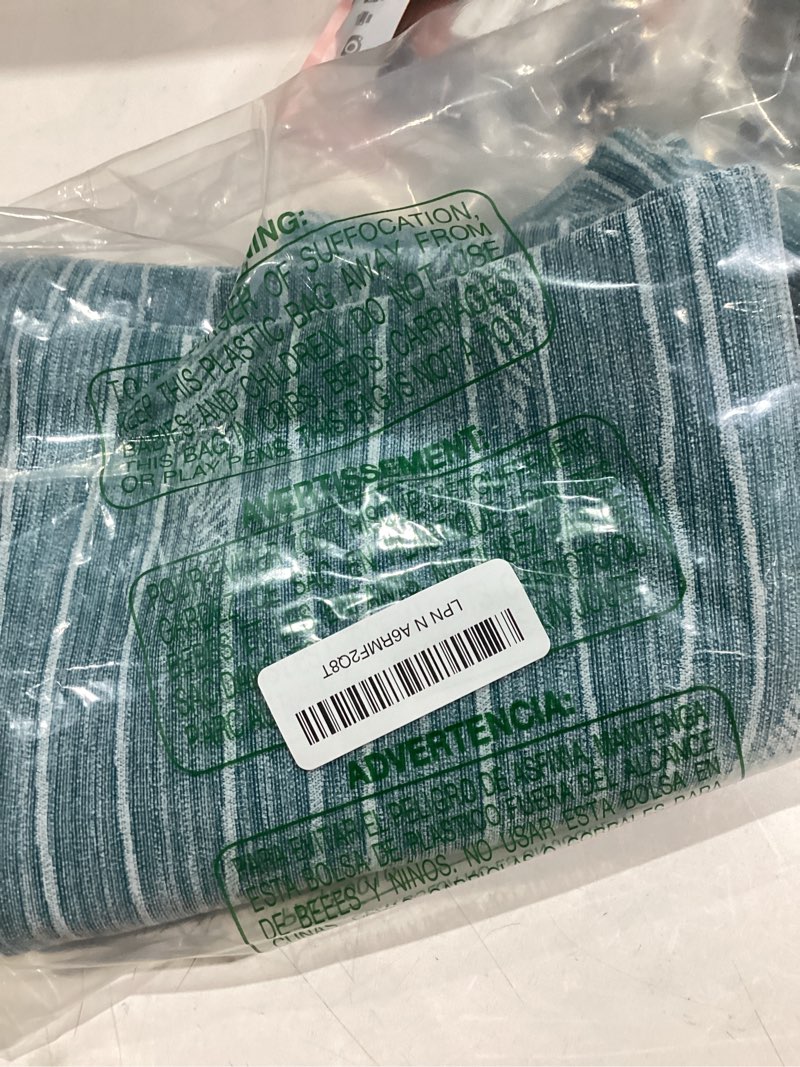 Condition photo showing Good Condition for FUTEI Dyeing Teal Chenille Throw Pillow Covers 18x18 Inch Set of 2,Soft Line Textured Cushion Cases,Modern Home Decor for Couch Living Room Dyeing Teal 18" x 18" (Pack of 2)