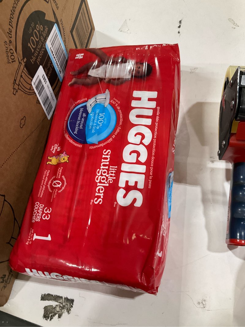 Condition photo showing Good Condition for Huggies Size 1 Diapers, Little Snugglers Diapers, Size 1 (8-14 lbs),