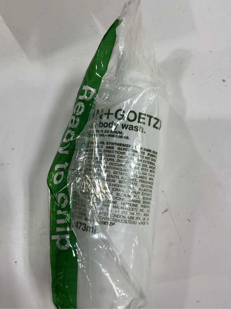 Condition photo showing New/Like New for Malin + Goetz Rum Hand & Body Wash, 16 Fl. Oz. – Men & Women Natural Body Wash For All Skin Types, Foaming Hydrating Cleansing Gel, Cruelty-Free & Vegan Rum 16 Ounce (Pack of 1)