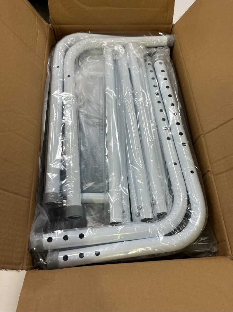 Condition photo showing Good Condition for mybow double bed rail, u bar for medical bedside safety assisting rails, railing support for elderly adults under mattress handrail, hospital dual bed rails for seniors twin full queen adjustable rail 62"l × 20"w × 19"h