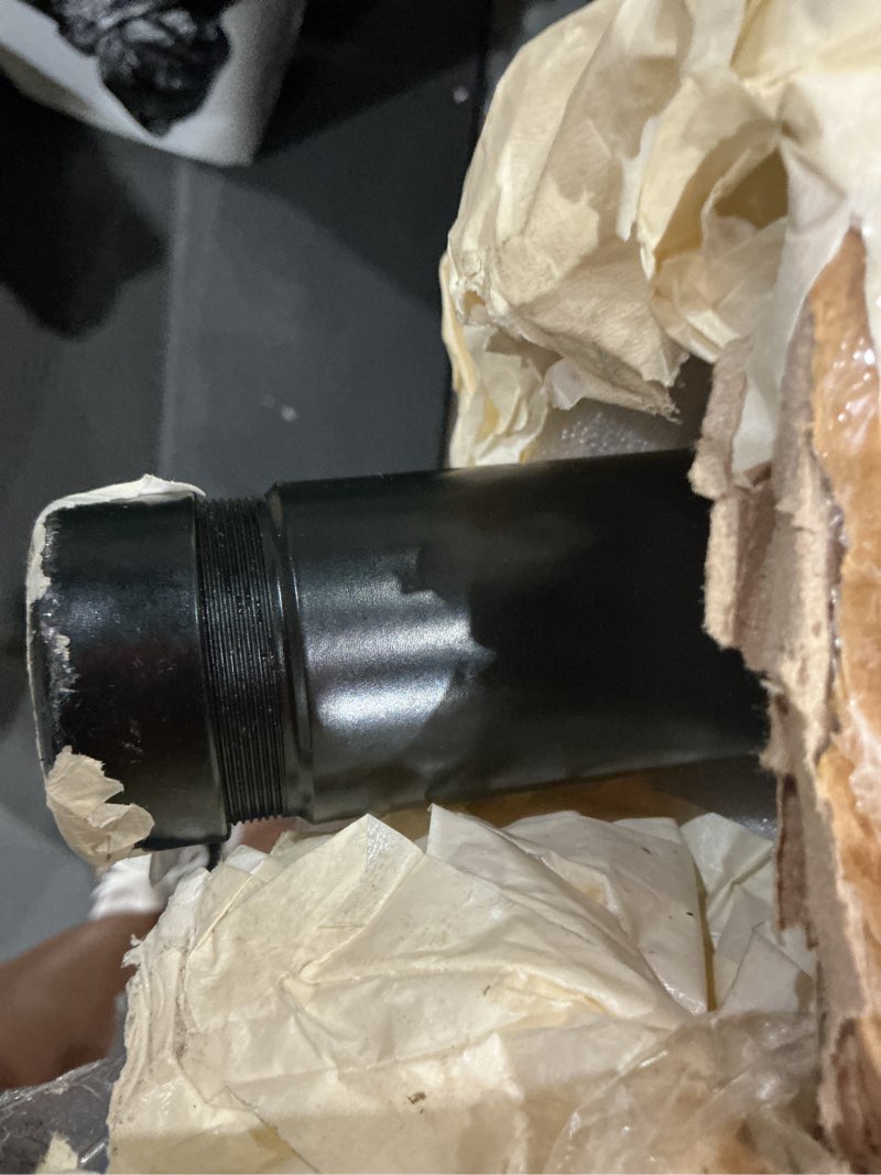 Condition photo showing As Is for scitoo 45.96"/1167.5 mm rear driveshaft propeller shaft 15043842 431-03708 | compatible for chevy for s10 1994-2003 fit for gmc for sonoma 1994-2003 4.3l v6 rwd auto trans extended cab pickup [steel] 976-027