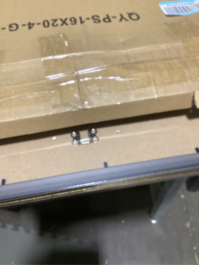 Condition photo showing New/Like New for BESCRCL 16x20 Picture Frame Gold, Frames for Wall Display, Rustic Vintage Photo Frame with Shatterproof Crystal Acrylic, 4 Pack Gold 16x20