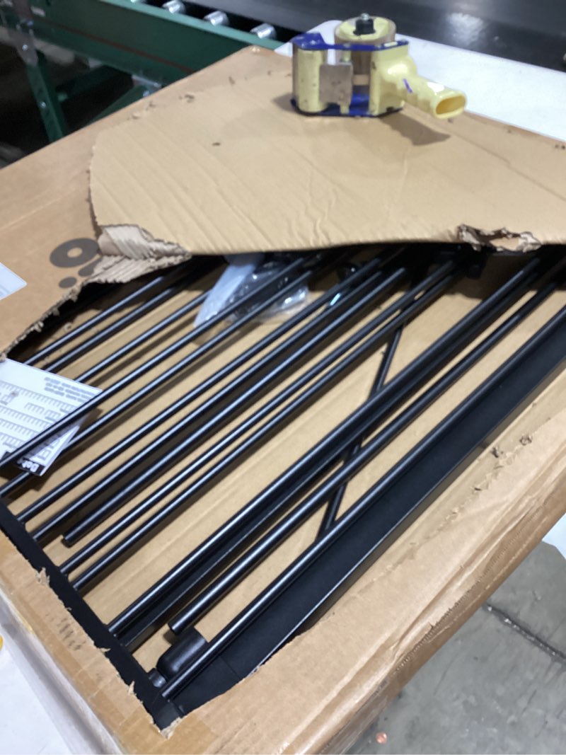 Condition photo showing Good Condition for Babelio 71" Extra Wide Baby Gate, 30" Tall Auto Close Dog Fence for Stairs Kitchen Doorways Fireplace, Hardware Mounted Pet Gate Indoor, Foldable 3 Metal Panels, Black Black 71" Wide Gate - 3 Panels