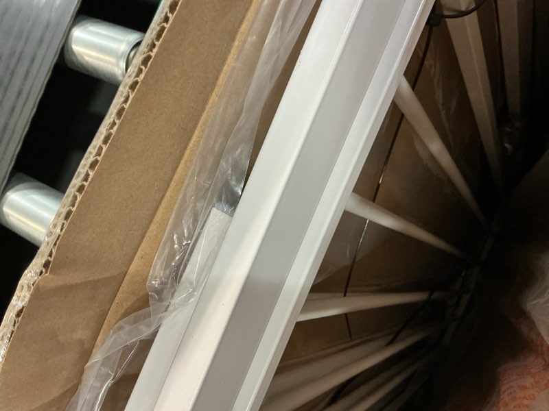 Condition photo showing Good Condition for keny 36" extra tall baby gate for stairs, 29"-42.5" wide auto close dog gate, pressure mounted easy walk through pet gate for doorways, durable safety stair gate, white white 29-42.5"wide, 36"tall
