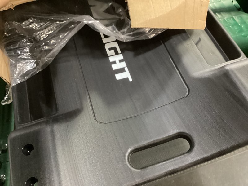 Condition photo showing Good Condition for superokay low profile mechanic creeper, 40-inch rolling car creeper with padded headrest, 350 lbs capacity shop creeper, 6 swivel casters & dual tool trays, heavy duty garage creeper for auto repair