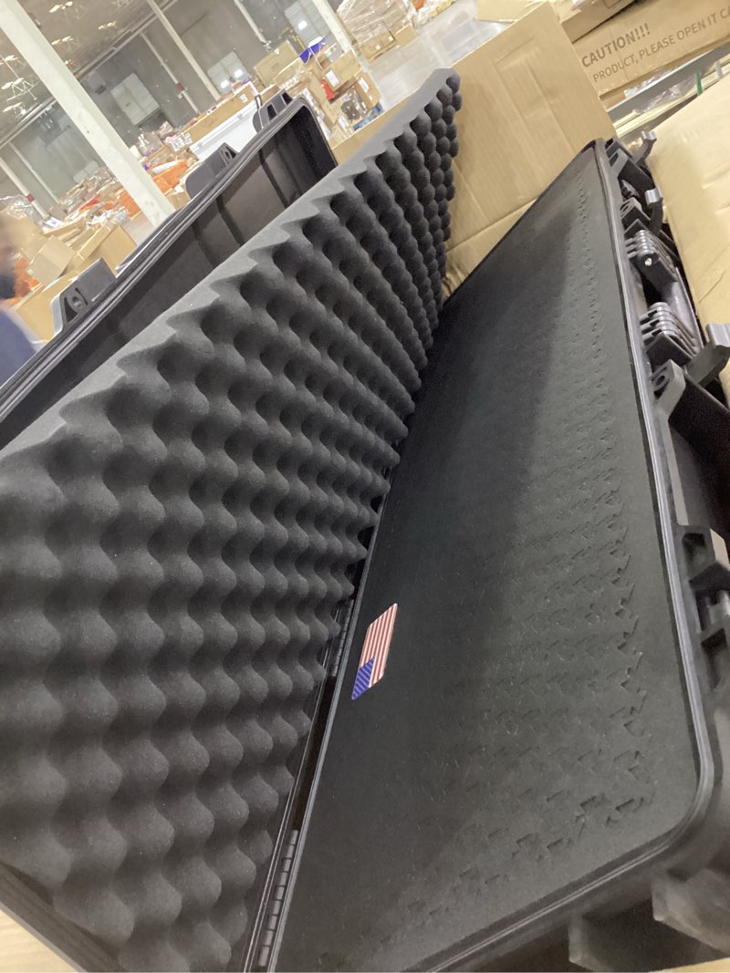Condition photo showing Good Condition for 43” Hard Rifle Case Equipped With Reconfigurable & Reusable XP Crosslinked Foam Insert Hunting Season Rifle Case, Waterproof, Shockproof Meets TSA Requirements