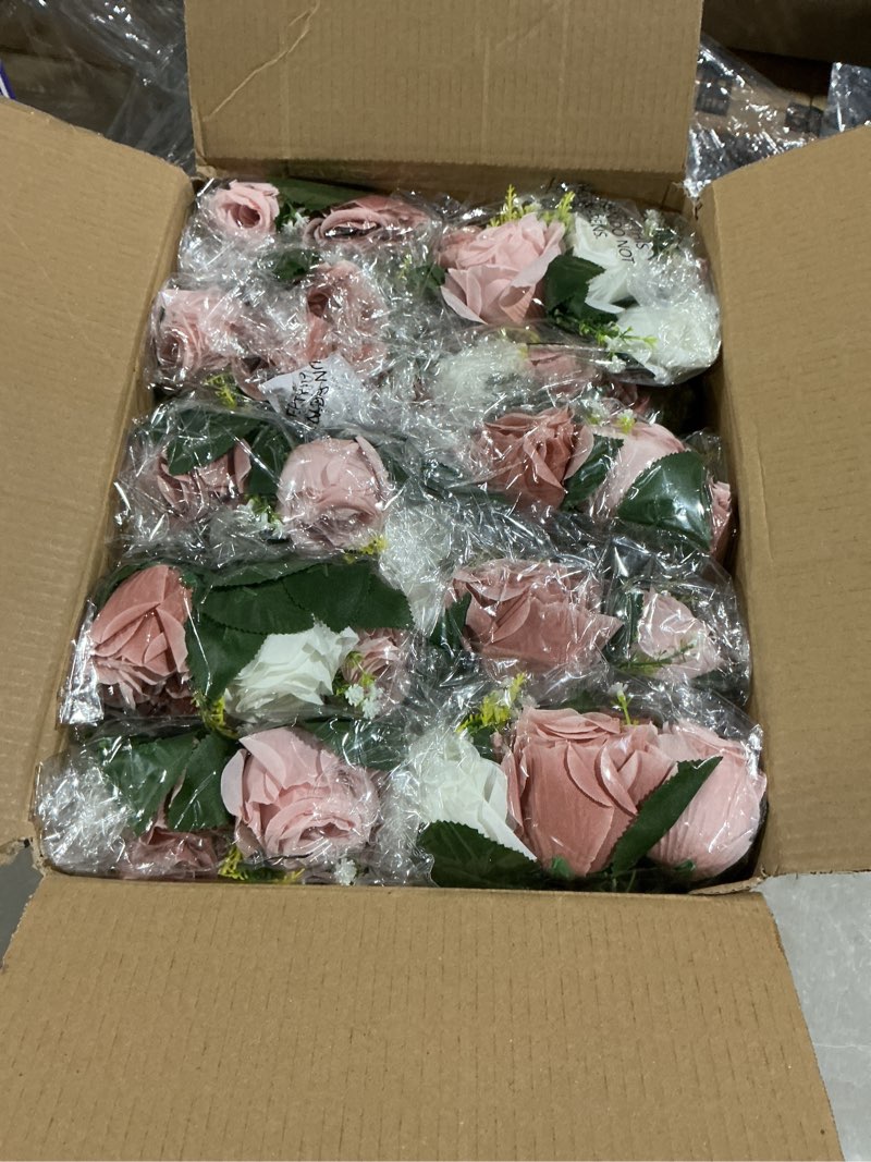 Condition photo showing Good Condition for nuptio flower balls for wedding centerpieces - 10 pcs 9.5 inch diameter fake flower ball arrangement bouquet party centerpieces for tables - dusty rose bouquet centerpiece flowers for wedding table 10 pcs dusty rose & white