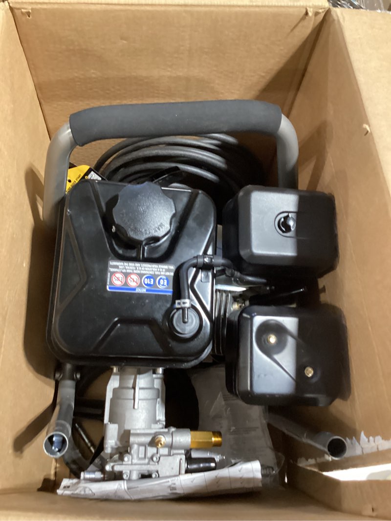 Condition photo showing As Is for hart 2500psi 2.5 gpm 212cc cold water gas pressure washer