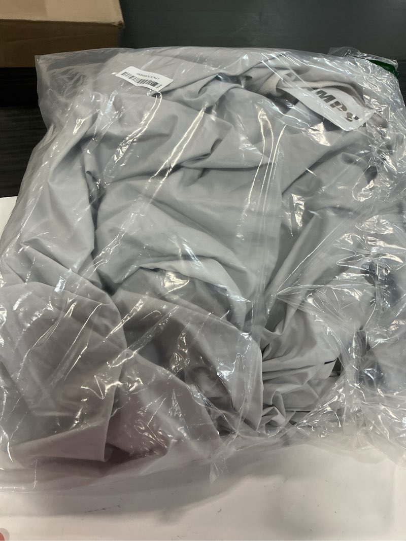 Condition photo showing As Is for Linen Home 100% Cotton Percale Weave Fitted Sheet, Full Size, Dove Grey, 1 Deep Pocket Fitted Sheet, Fits Mattress Upto 16" Crisp and Cool Strong Bed Linen, 54"X75"+15" Dove Grey Full