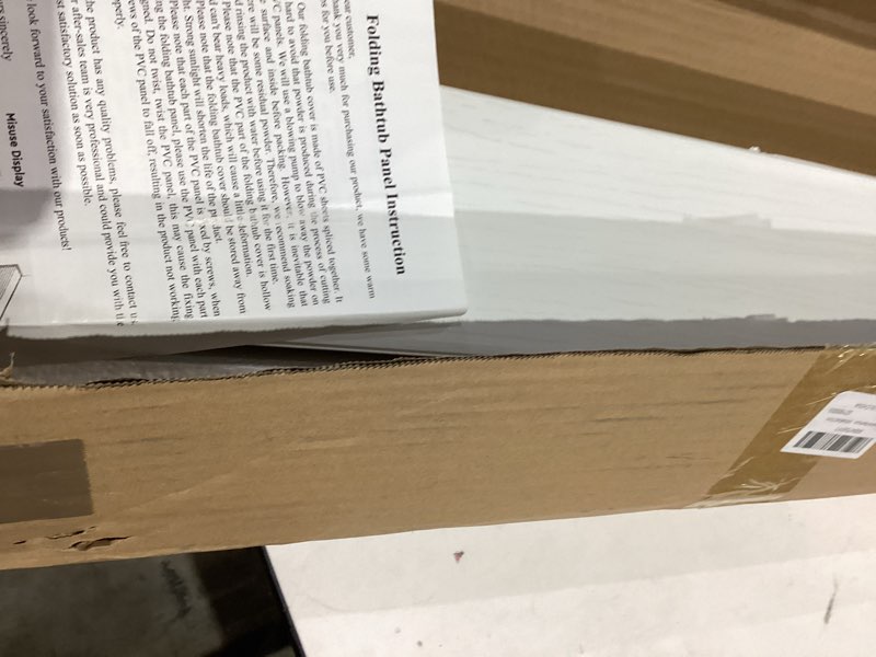 Folding bathtub panel