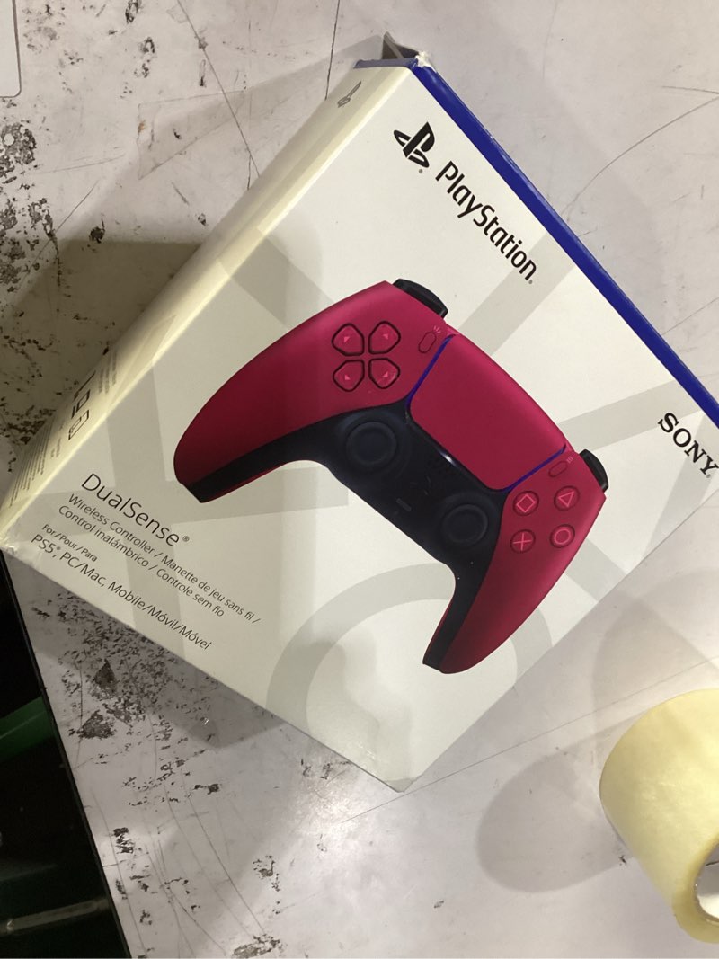 Condition photo showing New/Like New for playstation dualsense™ wireless controller – cosmic red - for ps5, pc, mac & mobile