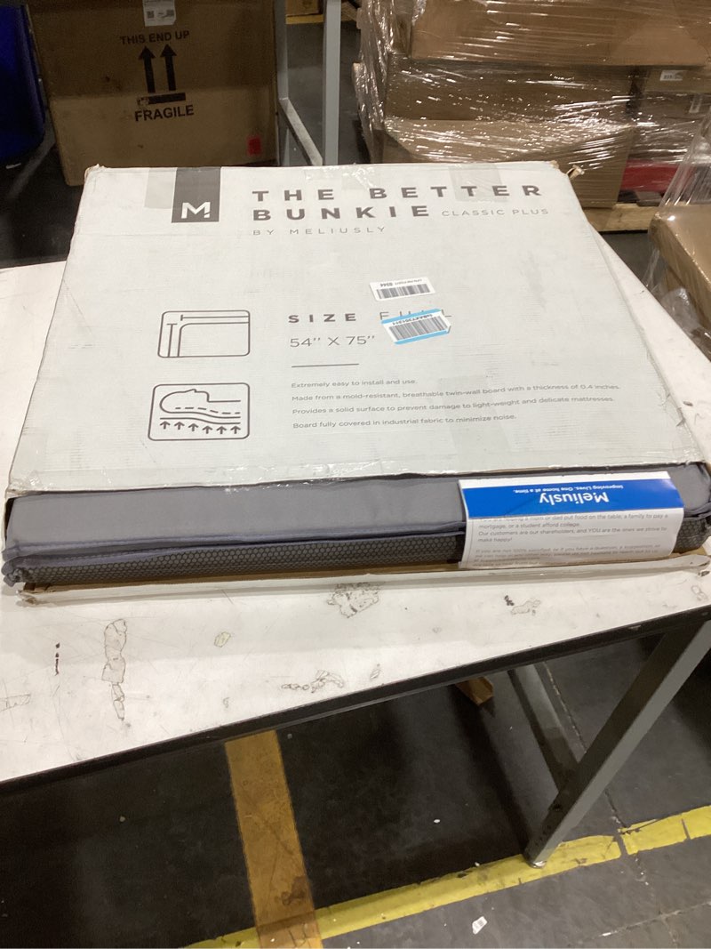 Condition photo showing Good Condition for bunkie board full size (54x75") - heavy duty low profile bed board for mattress support, stops sagging on platform beds & sleeper sofas - breathable, noise minimizing & moisture resistant foundation full-size (54x75")