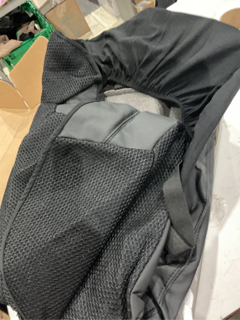 Condition photo showing Good Condition for hchengkikz seat covers full set, air mesh and faux leather car seat covers, airbag compatible car seat cover, universal automotive protection comfort for most cars, vans, trucks, suvs (black) black full set