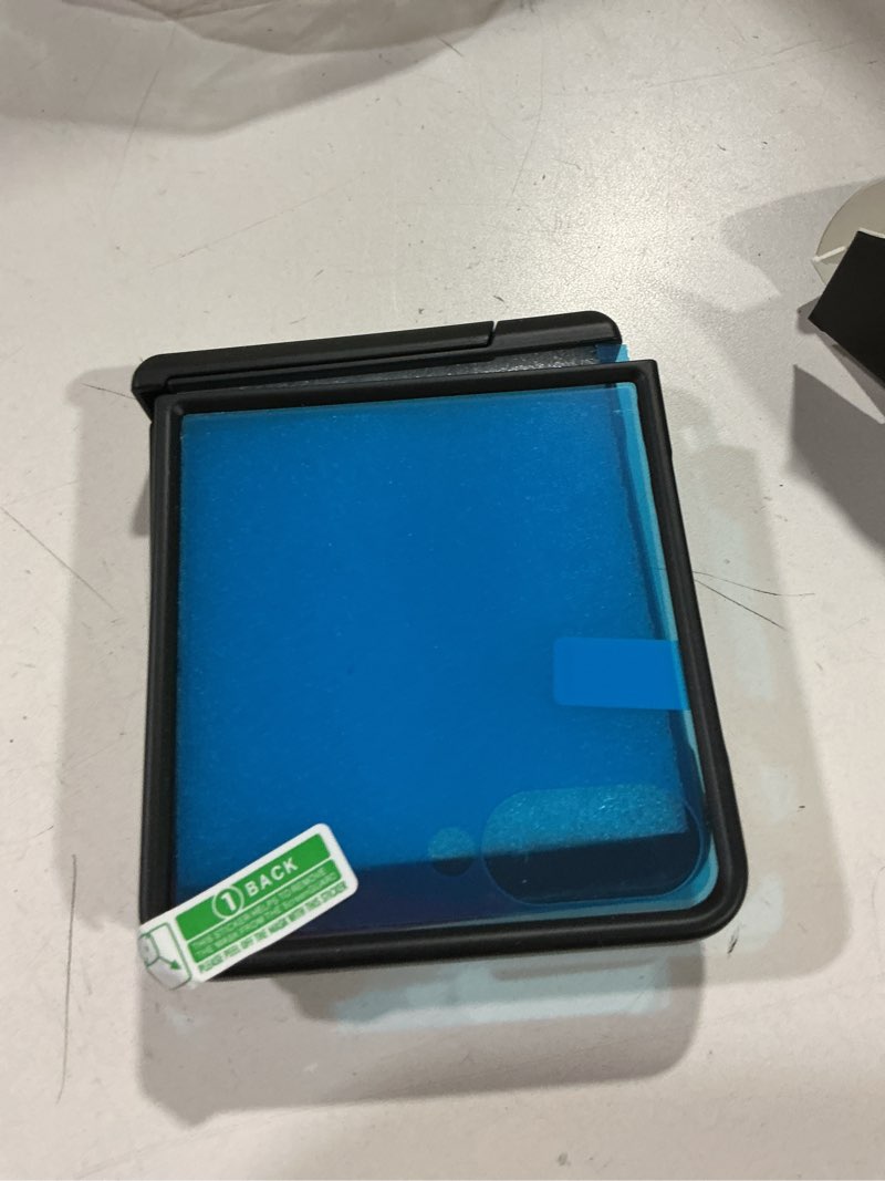 Condition photo showing Good Condition for vihibii for samsung galaxy z flip 7 case with kickstand & rugged hinge protection & outer screen protector & non-slip texture, shockproof full body cover case for samsung galaxy z flip 7 2025, black c-black-stand flip 7
