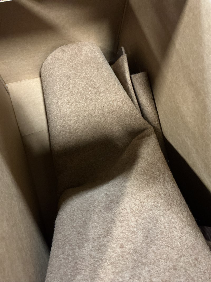 Condition photo showing As Is for mohawk home felt rug pad 6' x 9' - 1/4 inch thick cushion for area rugs, protective underlay for hardwood floors, comfort and insulation – felt only pad 1/4 inch ultra premium all surface 6' x 9' (rectangular)
