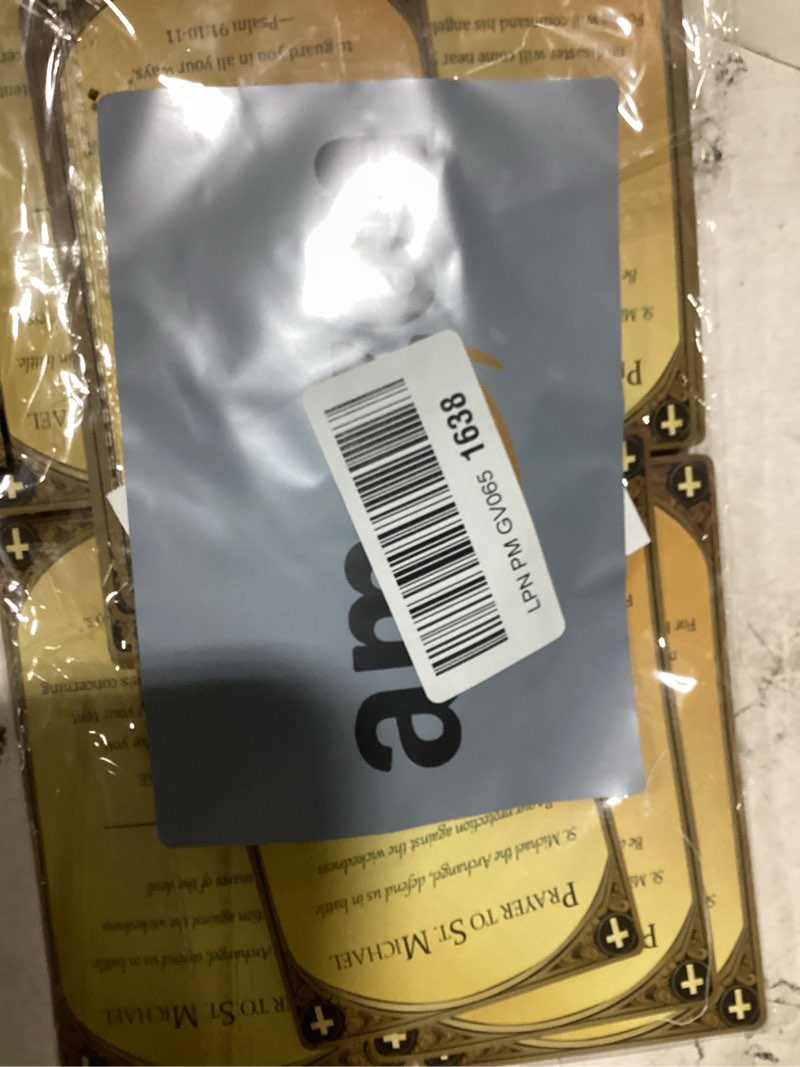 Condition photo showing Good Condition for st michael prayer cards, catholic saint cards with archangel michael design, religious party favors for church events, inspirational gifts for friends family and coworkers (120 pcs gold)
