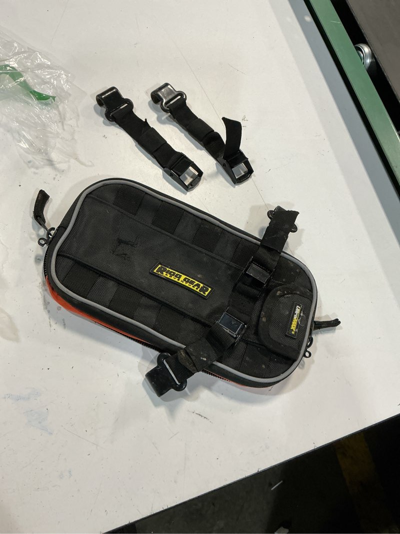 Condition photo showing As Is for nelson rigg trails end fender bags front fender bag